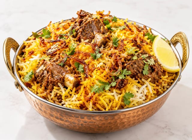 Royal Goat Biryani.