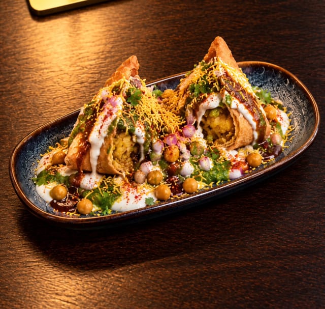 Samosa Chaat.