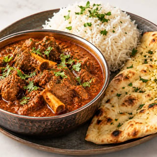 Spicy Goat Curry Lunch