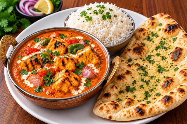 Smokey Paneer Tikka Masala Lunch.