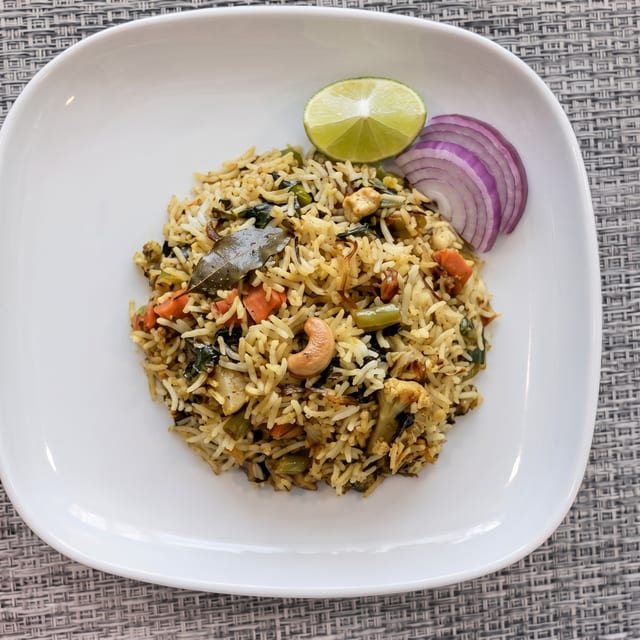 Garden Vegetable Biryani.