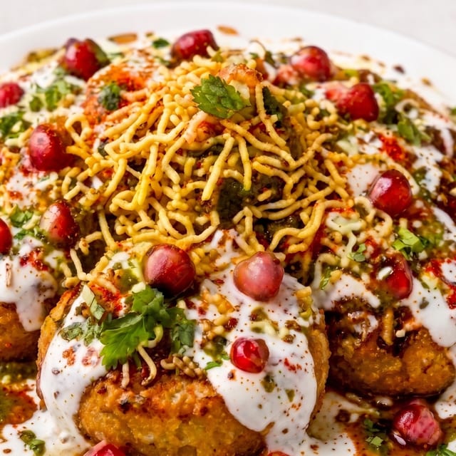 Aloo Tikki Chaat.