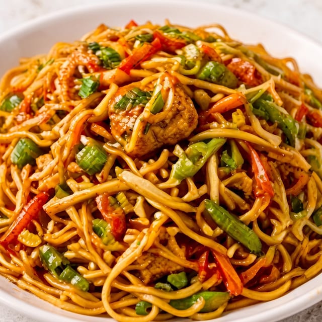 Spicy Hakka Noodles.