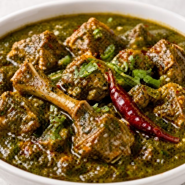 Punjabi Saag Lamb.